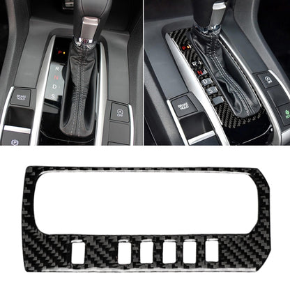 Carbon fiber gear position button frame trim sticker for car center console