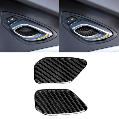 Car Carbon Fiber Door Inner Handle Wrist Panel Decorative Sticker for Chevrolet Camaro 2017-2019, Door Inner Handle Wrist Panel