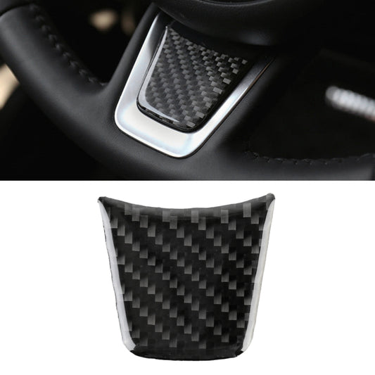 Carbon fiber steering wheel decorative sticker with textured black pattern