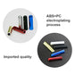 Colored car door lock cover caps with shiny plated metal finish