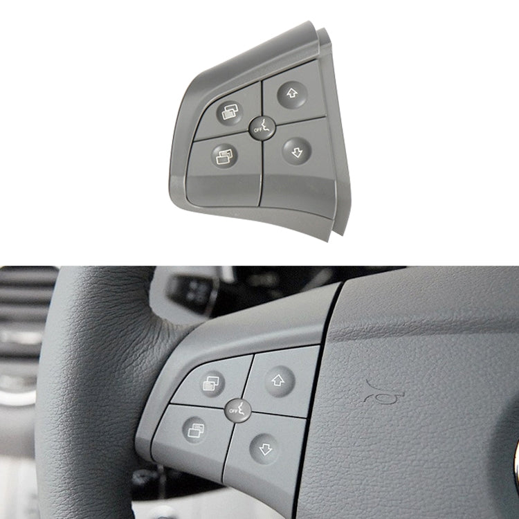 Car Left Side 5-button Steering Wheel Switch Buttons Panel 1648200010 for Mercedes-Benz W164, Left Driving, Left Side 5-button (Black), Left Side 5-button (Coffee), Left Side 5-button (Grey)