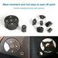 Black steering wheel switch button panel with OK ring and arrow icons, plus small side switch