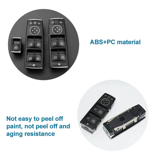 Car Single Window Glass Lift Switch for Mercedes-Benz W166, Left Driving, Single Switch