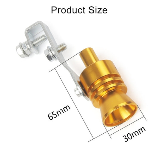 Universal Aluminum Turbo Sound Exhaust Muffler Pipe Whistle Car / Motorcycle Simulator Whistler, Size: L, Outside Diameter: 30mm, Size: L (Silver), Size: L (Black), Size: L (Gold), Size: L (Blue), Size: L (Red)