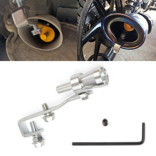 Universal Aluminum Turbo Sound Exhaust Muffler Pipe Whistle Car / Motorcycle Simulator Whistler, Size: S, Outside Diameter: 20mm, Size: S (Silver), Size: S (Black), Size: S (Gold), Size: S (Blue), Size: S (Red)