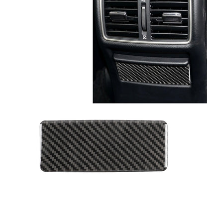 Carbon fiber rear seat ashtray panel sticker, installed on car console insert