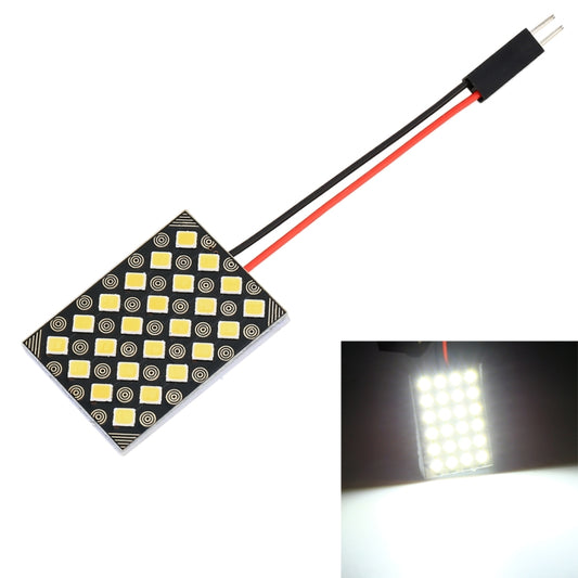 Car reading dome light with 24-LED board and black/red wire lead