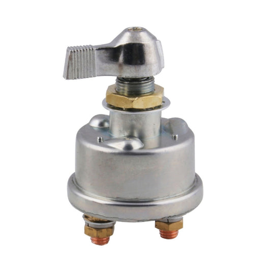 12V 125A battery disconnect switch, lever handle on metallic contact housing