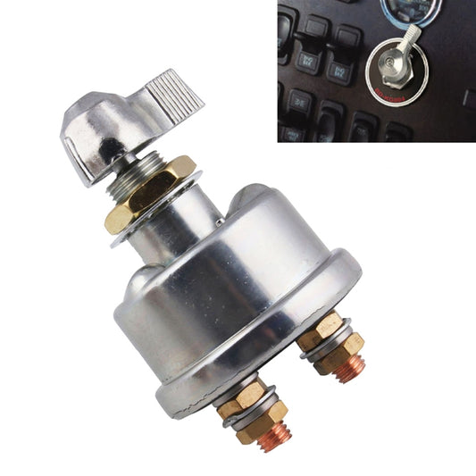 12V 125A battery disconnect switch, metal body with two copper stud terminals