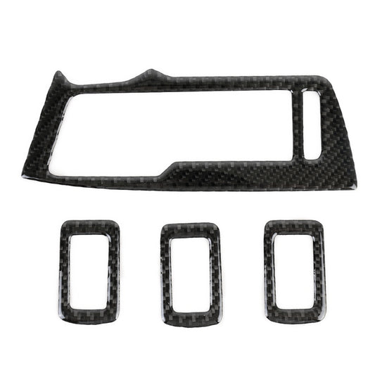 Car Carbon Fiber Window Glass Lifter Panel Decorative Sticker for Volkswagen Tiguan L 2019-2021, Window Glass Lifter