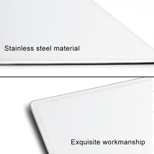 Portable Car Sunshade Makeup Mirror Stainless Steel Vanity Mirror, Size: 150 x 80mm, 150 x 80mm