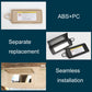 Beige right sun visor makeup mirror kit with ABS+PC components, shown detached