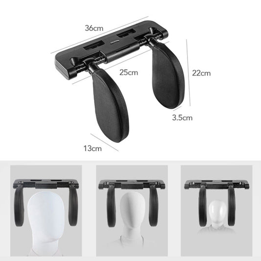 A02 Adjustable Car Auto U-shaped Memory Foam Neck Rest Cushion Seat Pillow, A02 (Black), A02 (Beige)
