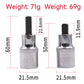 Strut spreader socket bit dimensions shown: 21.5mm body and 11.9mm head