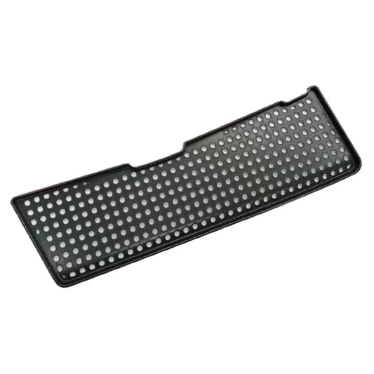 Car air inlet protective cover, dark perforated grille insert