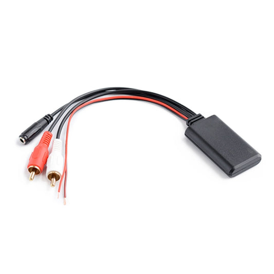 Car 2RCA Lotus Male Head AUX Music + MIC Bluetooth Phone Cable, Cable Length: 1.5m, Car 2RCA Lotus Male Head AUX Cable