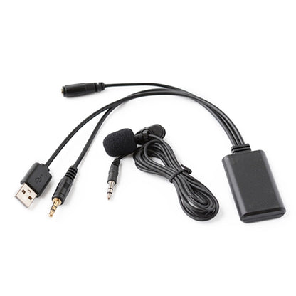 Car AUX Music + MIC Bluetooth Phone Cable, Cable Length: 1.5m, Car AUX Cable