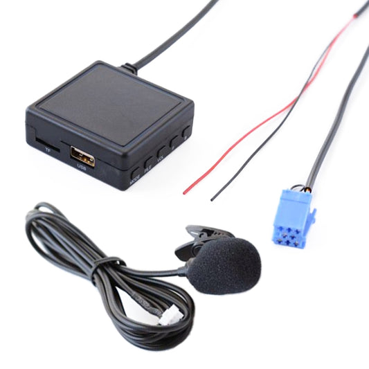 Car AUX Bluetooth Wireless Audio Cable Wiring Harness with MIC for Mercedes-Benz Smart 450, For Mercedes-Benz Smart 450(MIC)