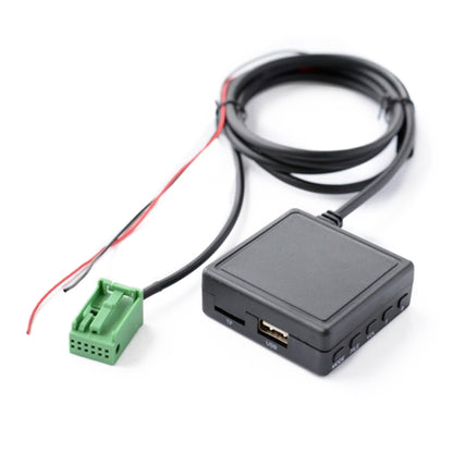 Car AUX Bluetooth U-disk adapter with mic, cable set and green wiring connector