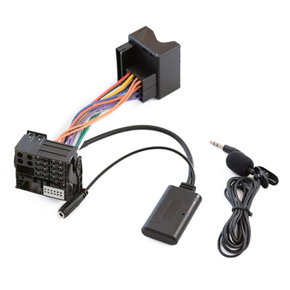 Car audio AUX Bluetooth harness with microphone, audio plug, and connection cables
