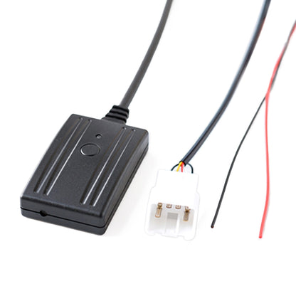Car AUX Bluetooth adapter with microphone cable and white wiring connector