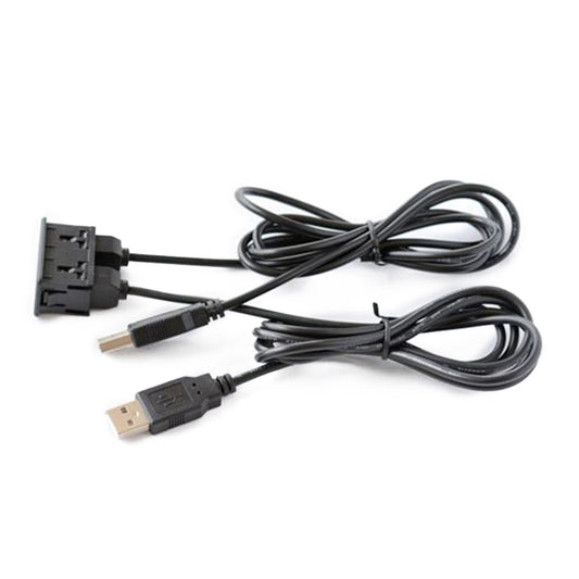 Car Universal Modified Dual USB Interface Charging Cable Switch Holder for Alpine / Pioneer, USB+USB
