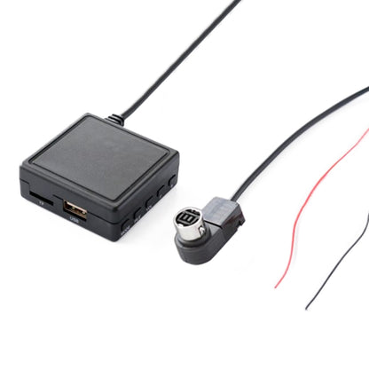 Bluetooth AUX music card adapter with USB/TF ports and cable connectors