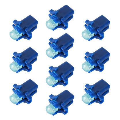 B8.3 wedge LED dashboard light bulbs, blue housing, 10-pack, unlit