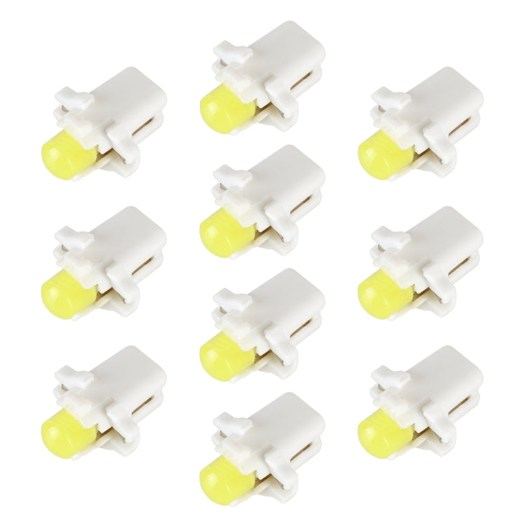 10 PCS B8.3 0.2W DC12V Wedge Instrument Panel COB LED Light Dashboard Gauge Cluster Indicator Lamp Bulb, B8.3 (Blue Light), B8.3 (Red Light), B8.3 (White Light), B8.3 (Yellow Light)
