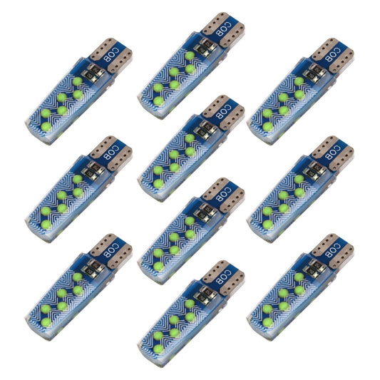 10 PCS T10 DC12V / 1.2W Car Clearance Light 12LEDs COB Lamp Beads, 12LEDs COB (Ice Blue Light), 12LEDs COB (Blue Light), 12LEDs COB (Pink Light), 12LEDs COB (Green Light), 12LEDs COB (Red Light), 12LEDs COB (White Light), 12LEDs COB (Yellow Light)