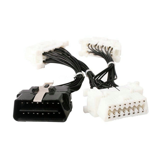 ELM327 OBD2 16Pin Male to 3 Female Car Diagnostic Cable, 16Pin Male to 3 Female