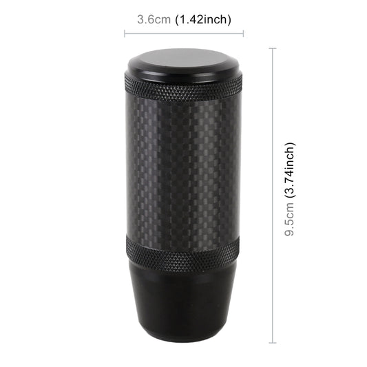 Universal Car Carbon Fiber Metal Gear Shift Knob, Carbon Fiber Metal