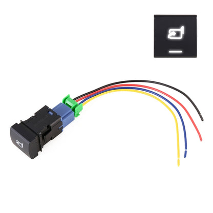 Fog light switch button with wiring harness and multicolor lead wires