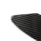 Carbon fiber charging port panel decorative sticker, close-up of black woven pattern