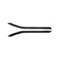 Carbon fiber rear fog lamp sticker set, two curved black stripes with carbon texture