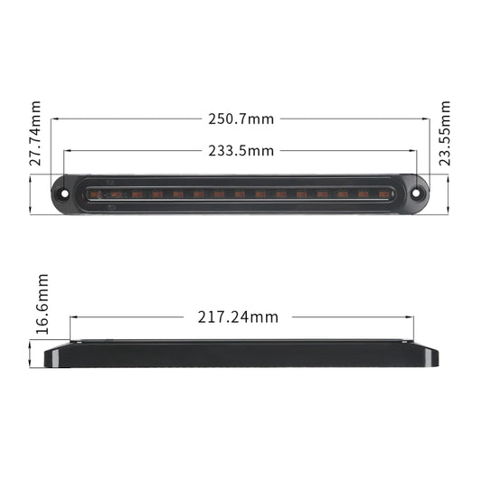 MK-013 Spotlight Dynamic Car Tail Light Signal Lamp Indicator Strobe Flashing Warning Light 12-24V, MK-013