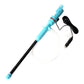 Electric oil pump with blue body, black power cord, and clear intake hose