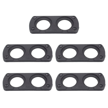 5 PCS 2-Hole Car Modified USB Charging Voltmeter Cigarette Lighter Panel, 2-Hole
