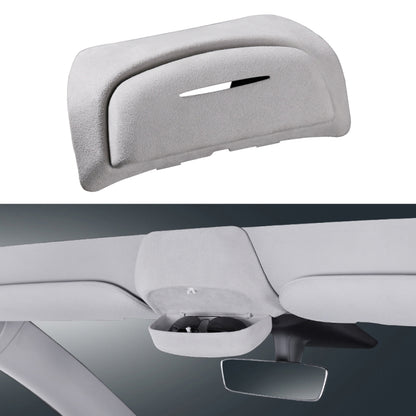 Car Suede Wrap Version Sunglasses Storage Box for Tesla Model 3 2019-2023, Suede Wrap Version for Tesla Model 3