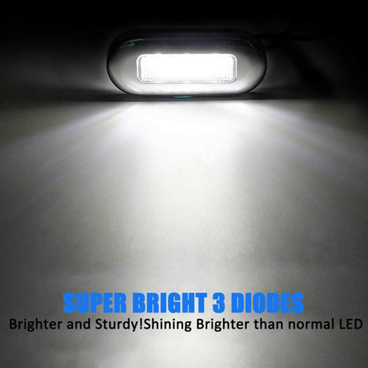 MK-056 Ship / Yacht 3 inch 12V LED Waterproof Stainless Steel Underwater Light, 12V White Light, 12V Blue Light