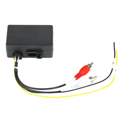 Car optical fiber audio decoding conversion box with attached wiring harness