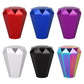 Diamond-faceted gear shift knob set: red, blue, purple, white, black, rainbow