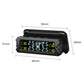 Car tire pressure monitoring display with digital LCD screen and built-in beep sensor