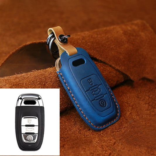 For Audi Series Car Cowhide Leather Key Protective Cover Key Case, B Version 2011-2018, For Audi, B Version, For Audi,B Version