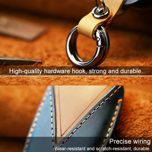For Toyota Car Cowhide Leather Key Protective Cover Key Case, Three Keys Version, For Toyota, Three Keys Version