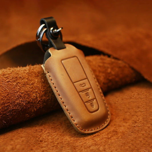 For Toyota Car Cowhide Leather Key Protective Cover Key Case, Three Keys Version, For Toyota, Three Keys Version