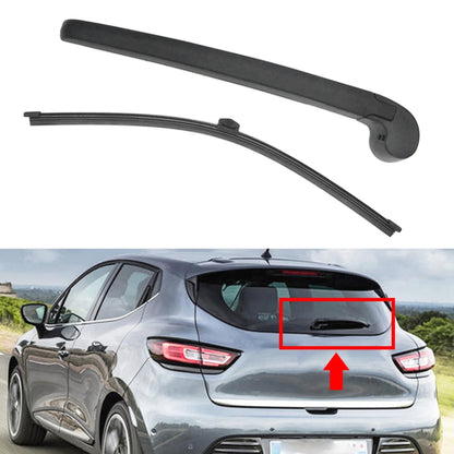 Rear windshield wiper arm and blade assembly, dark gray/black