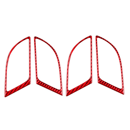 4 PCS Set for Honda CRV 2007-2011 Carbon Fiber Car Inner Handle Frame Decorative Sticker,Left and Right Drive Universal, Inner Handle Frame