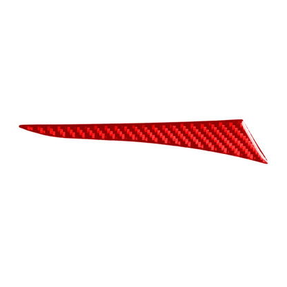 Red carbon fiber dashboard decorative sticker strip, tapered edge
