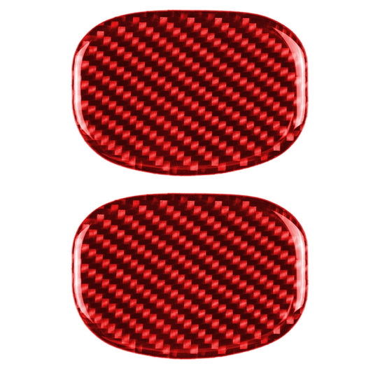 Car Carbon Fiber Seat Back Handle Decorative Sticker for BMW Mini One Cooper F55 F56, Left and Right Drive Universal, Seat Back Handle